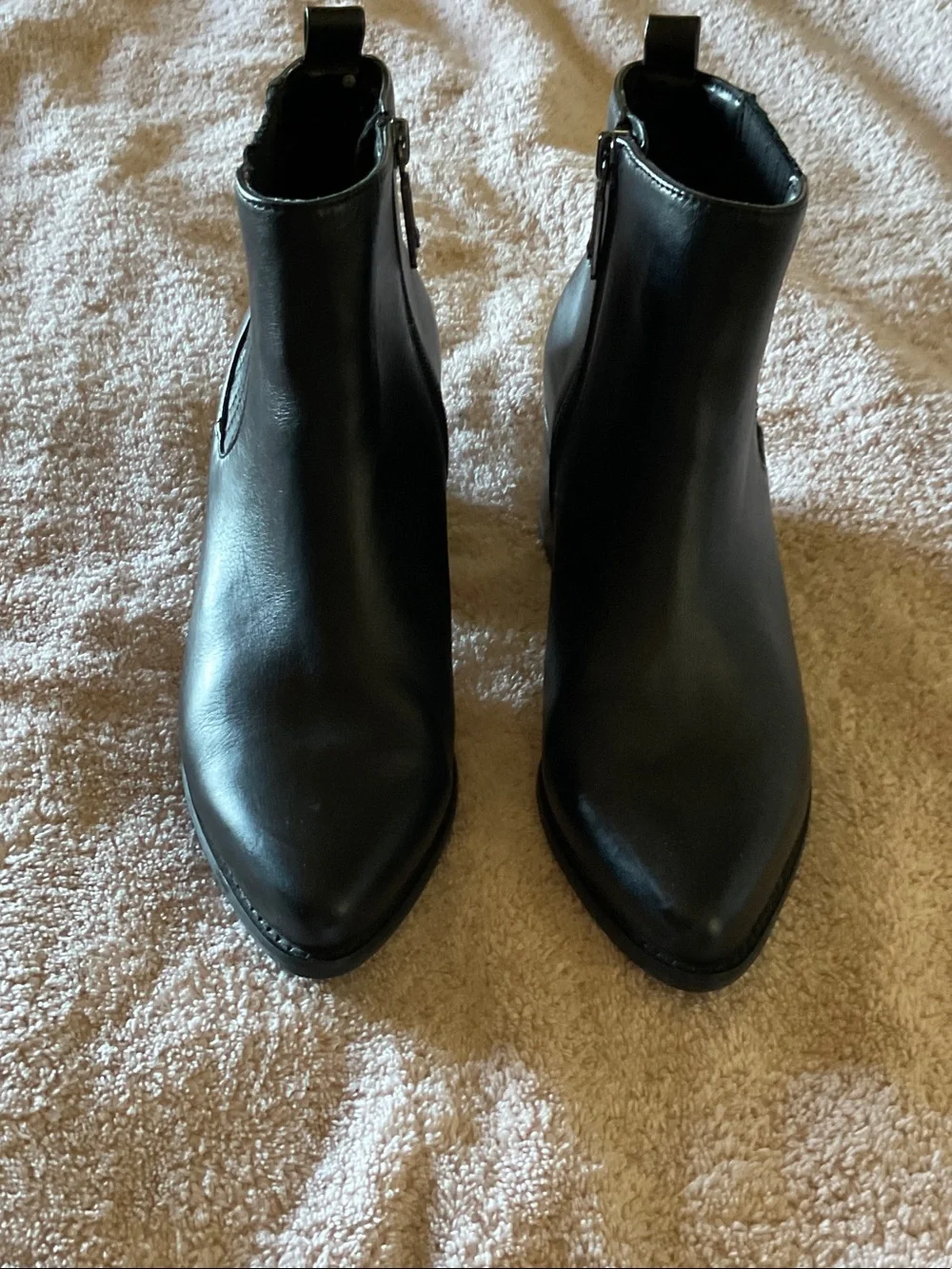 Blondo Black Pointed Toe Ankle Booties